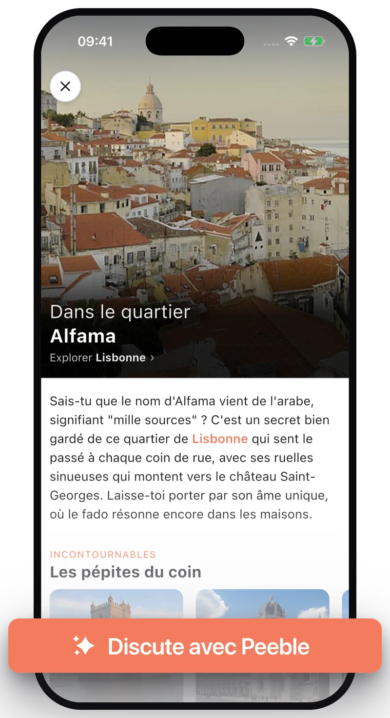 Peeble tells the story of Alfama, Lisbon